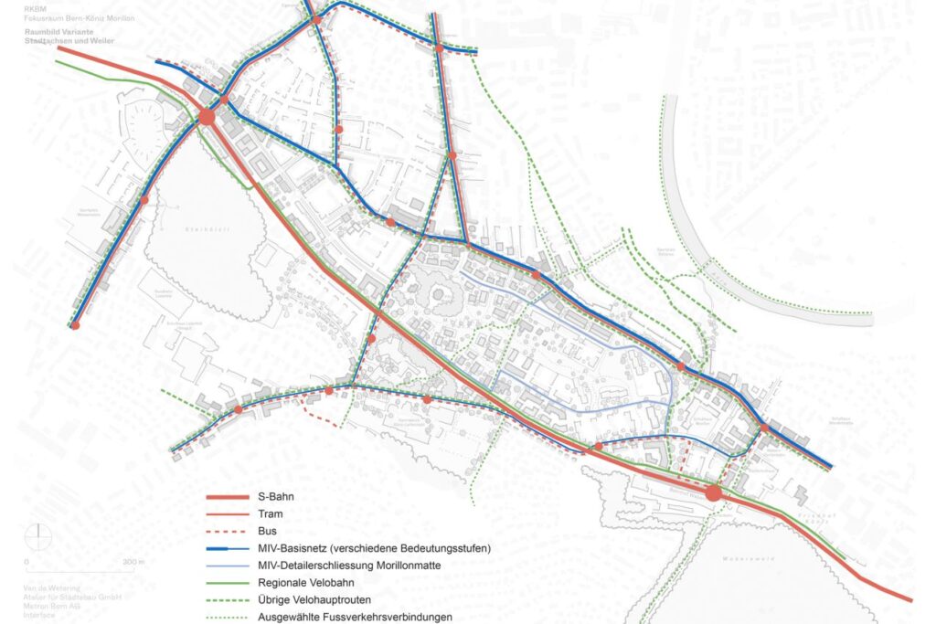 Étude sur le secteur Morillon, Parties mobilité et espaces libres